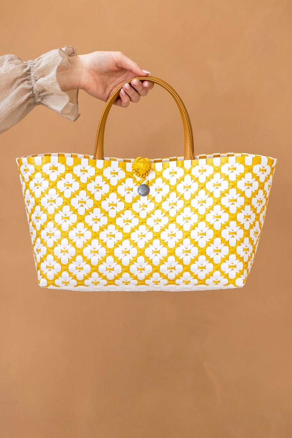 Mini Motif Bag - Mustard & White