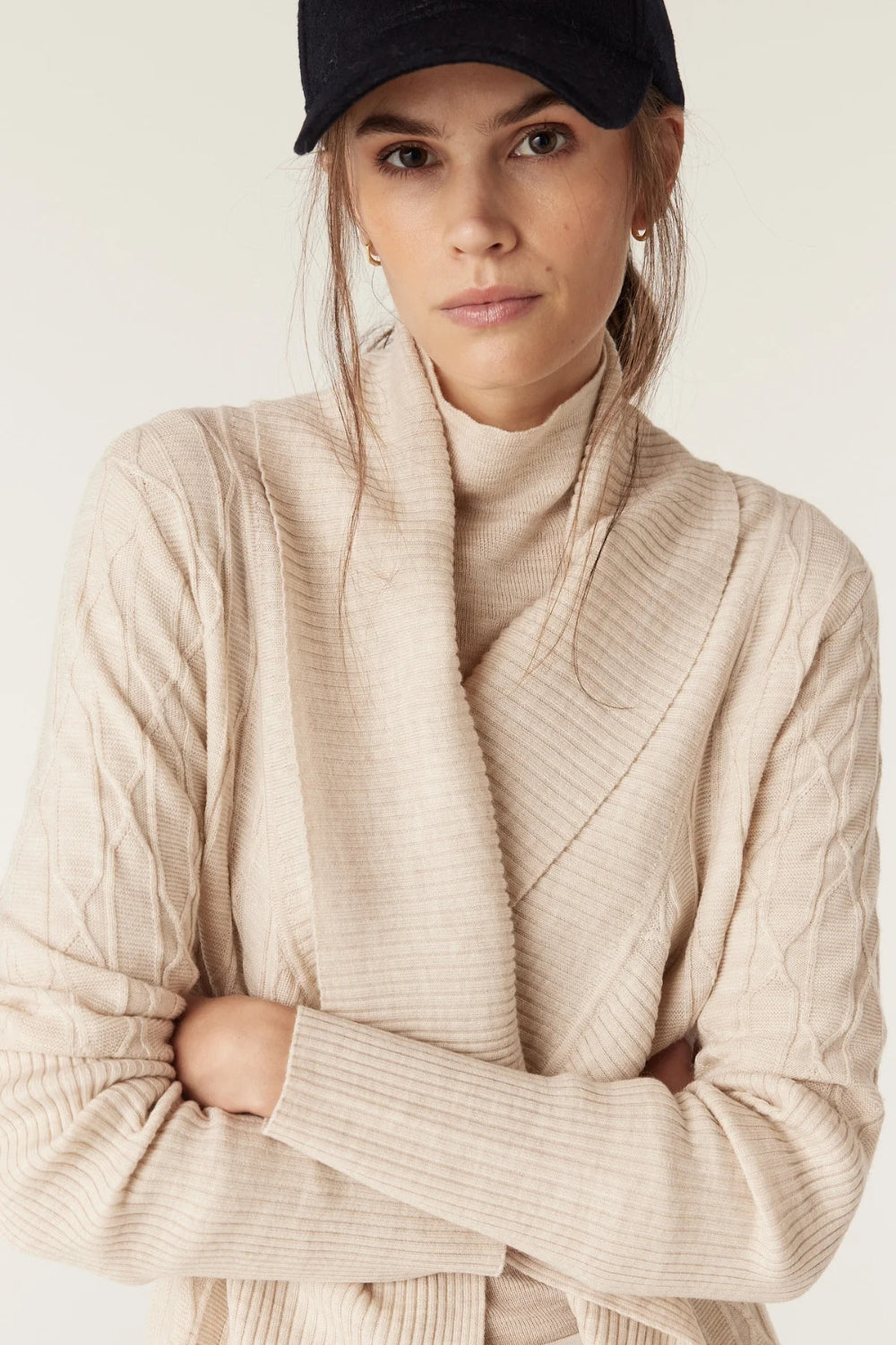 The Beaumont Merino Wool Cardigan - Oatmeal