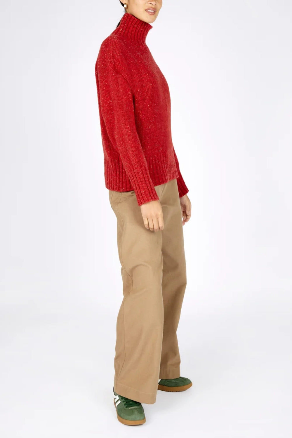 The Paige Polo Neck - Chilli