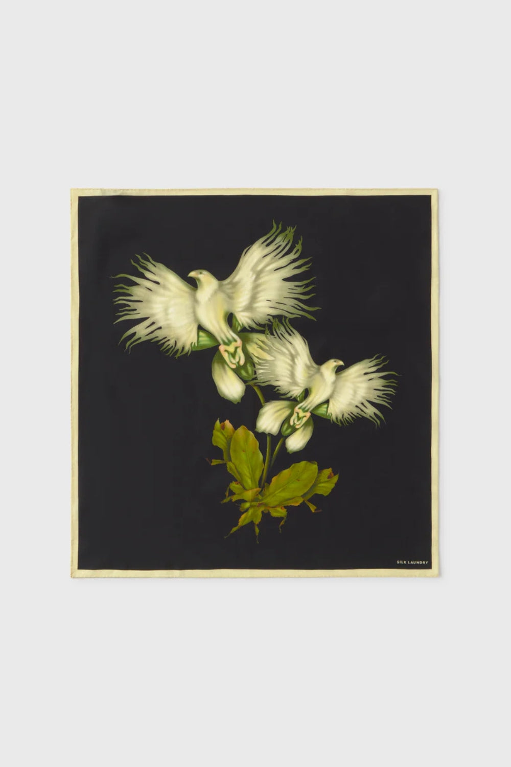 Silk Scarf - Egret