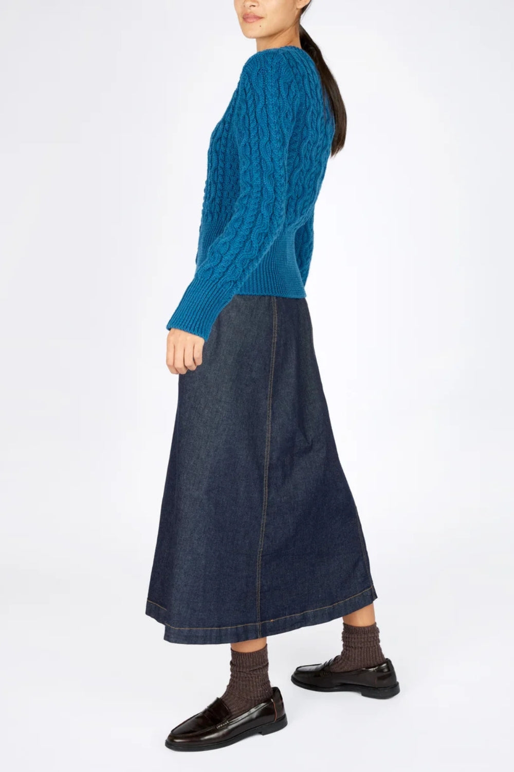 Elva Cardigan - Sapphire