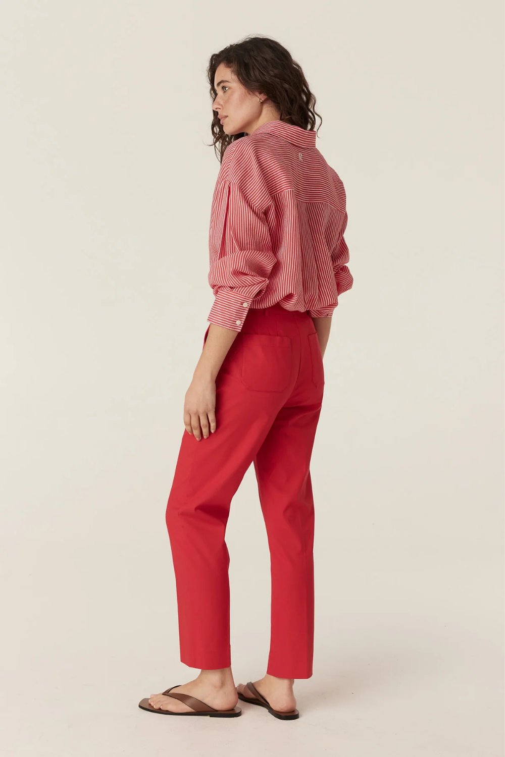 Aldo Sateen Pant - Red