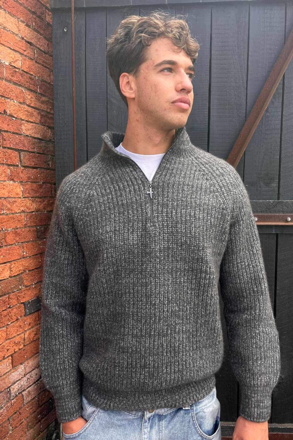 Kenzie Zip Sweater - Shadow / Bluestone - Unisex