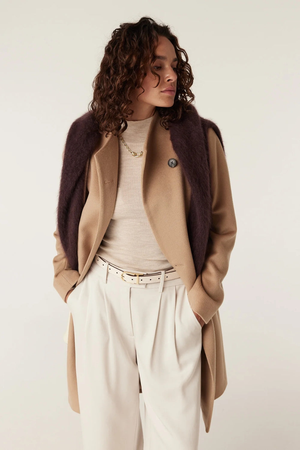 Eton Wool Coat - Camel
