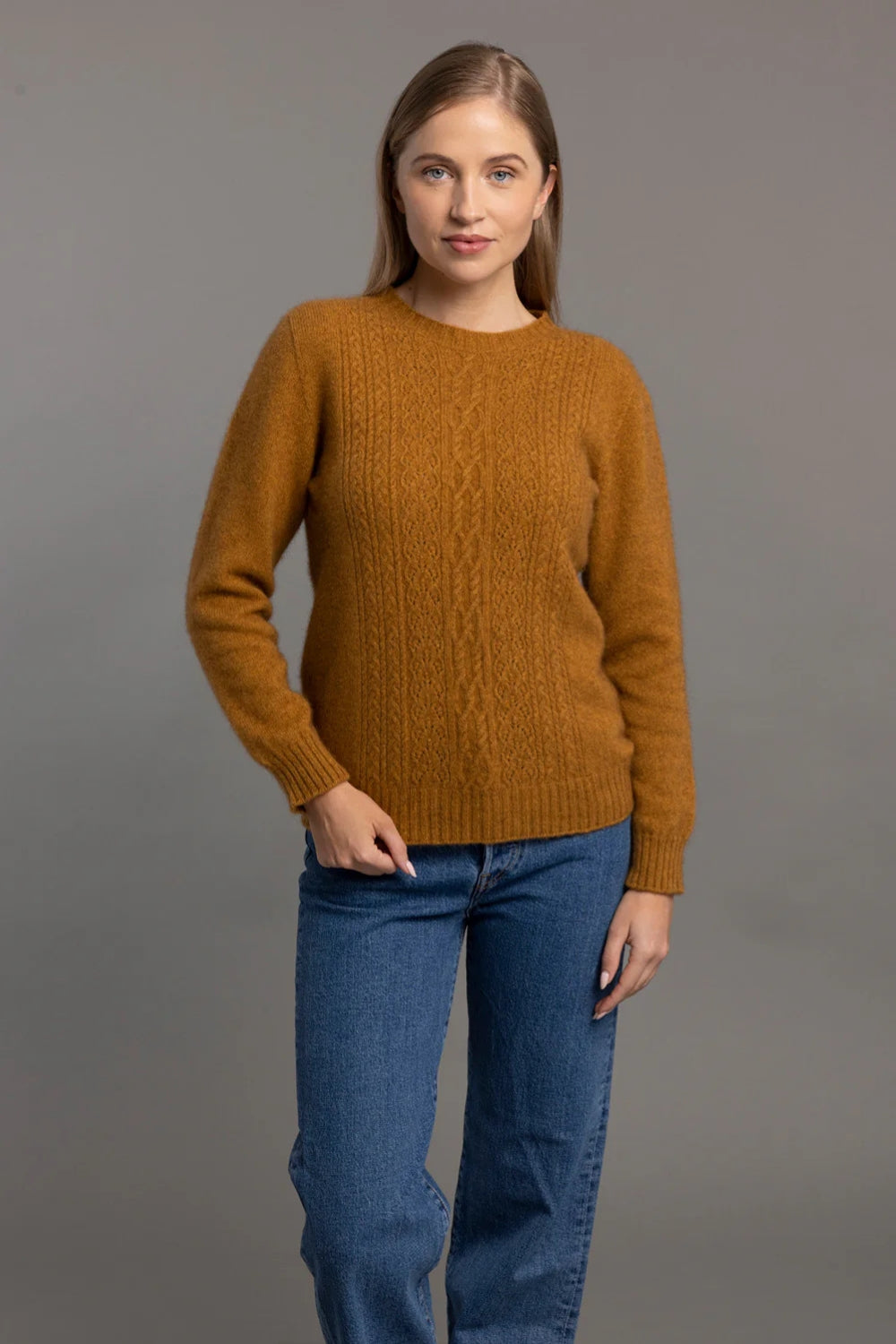 Lace Detail Jumper - Honeycomb