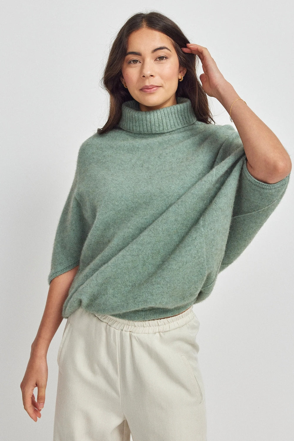 Air Cape Sweater - Eggshell