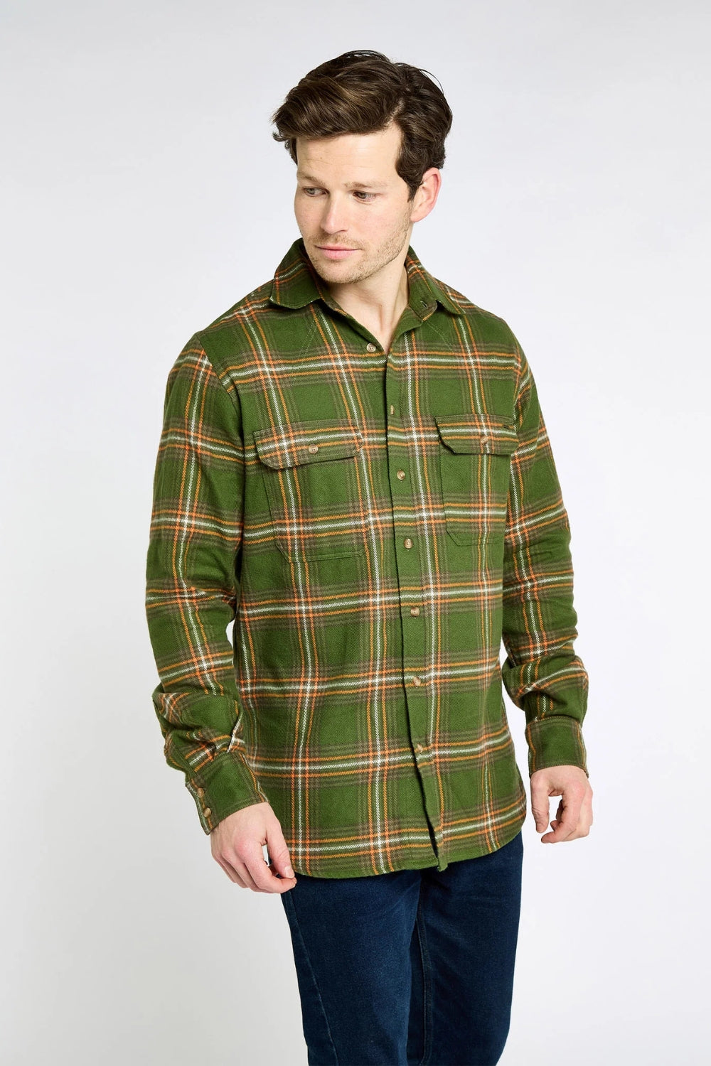 Townley Men's Hunting Check Shirt - Olive