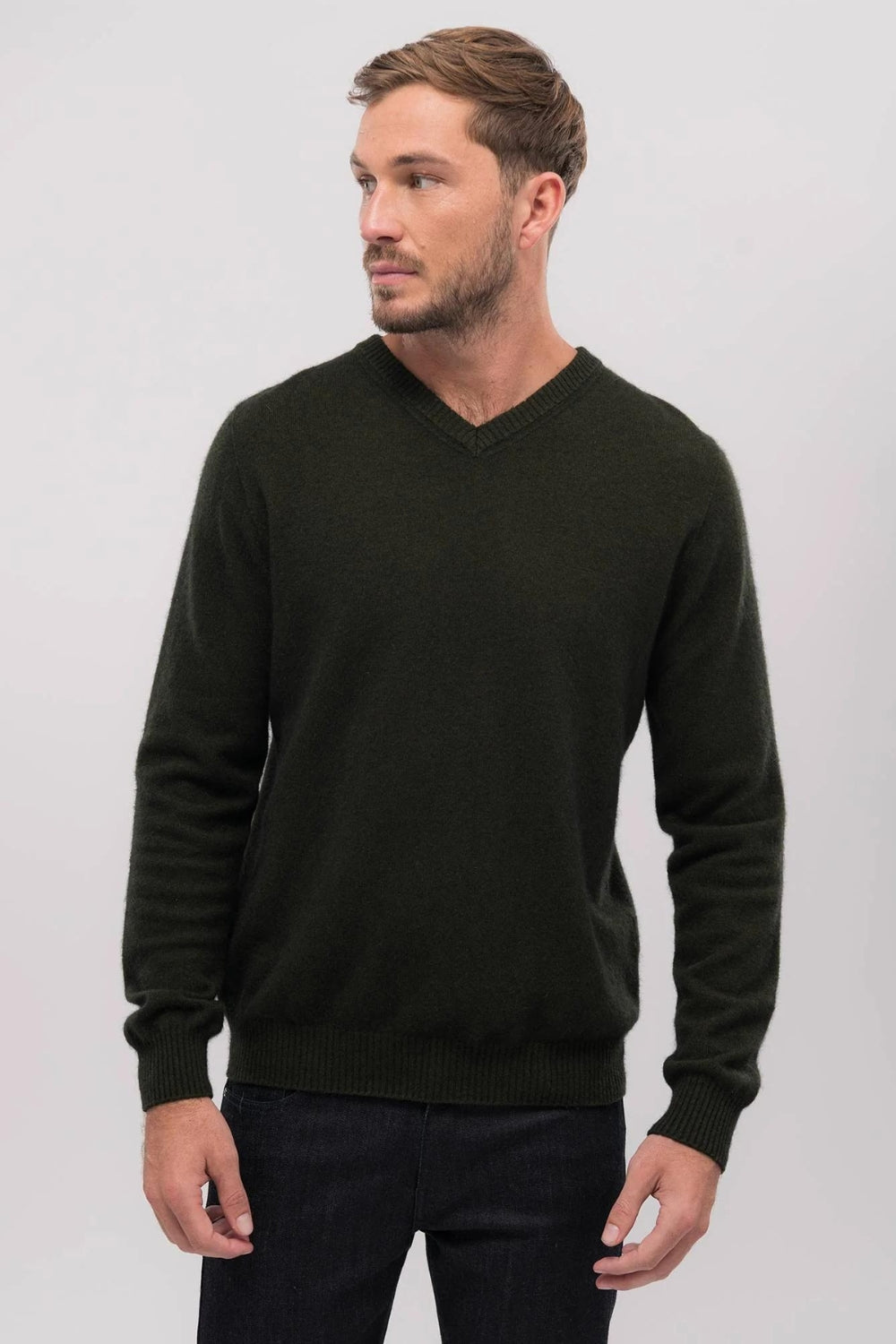 Men's Cassum V-Neck Sweater - Turtle