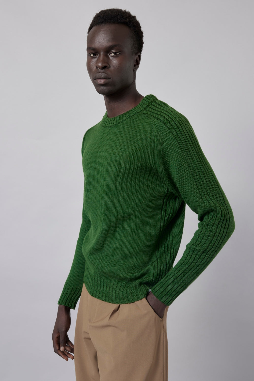 Kenneth Fishermens Jumper - Dark Green