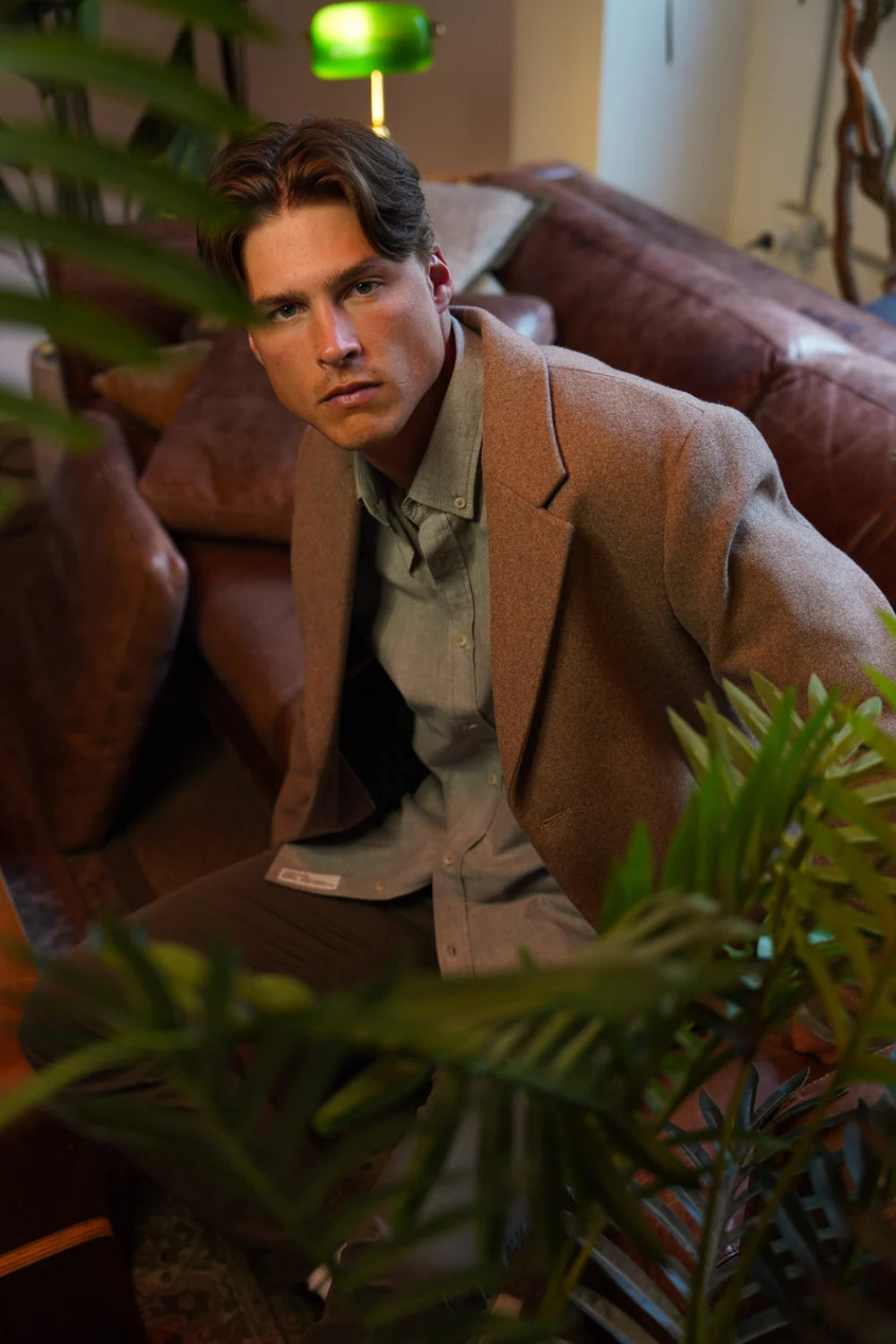 Padded Wool Coat - Malt