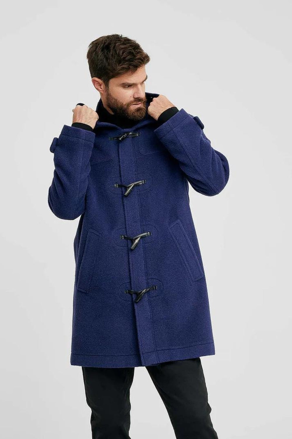 Writer Coat - Alpaca & Wool - Navy Blue