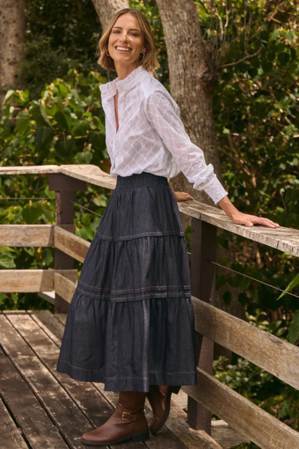 Saffron Denim Skirt
