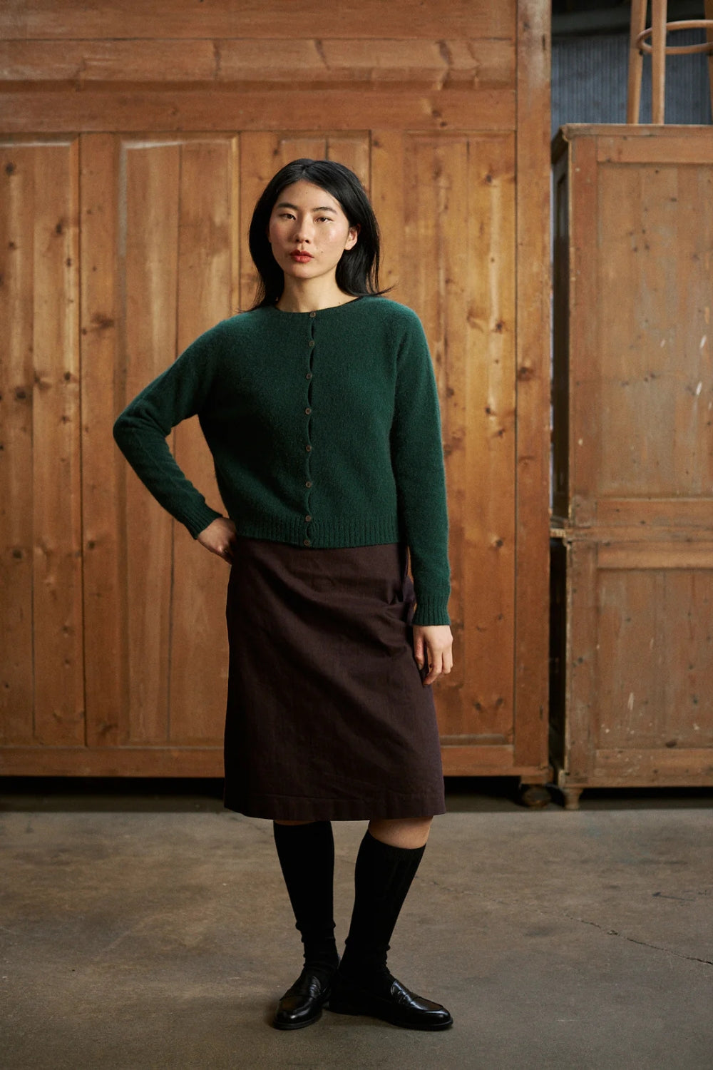 Dusk Cardigan - Verdant Green