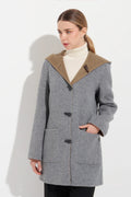 Alaia Reversible Duffle Coat - Bentley/Camel