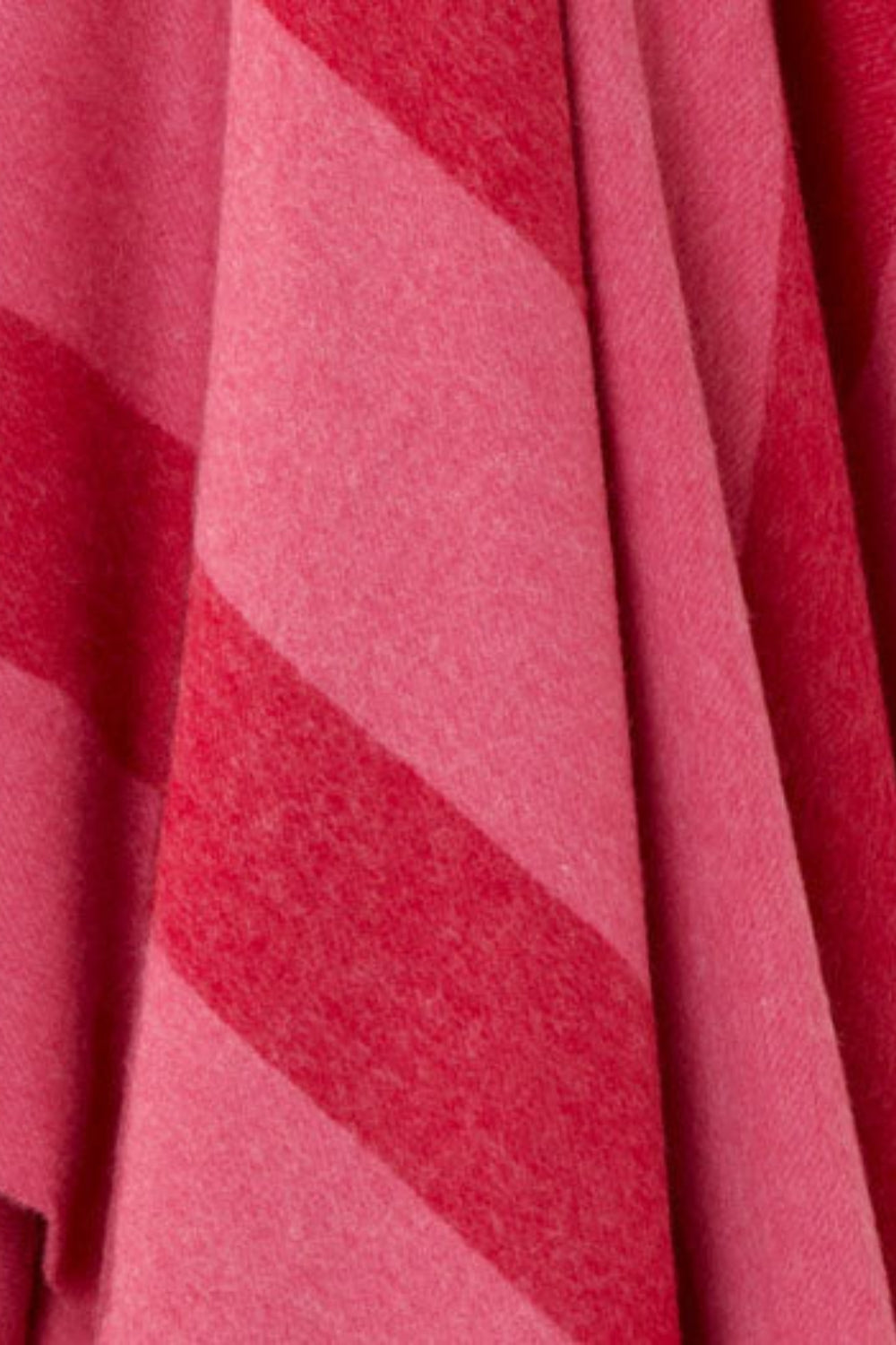Exquisite Merino Throw - Stripe Pink