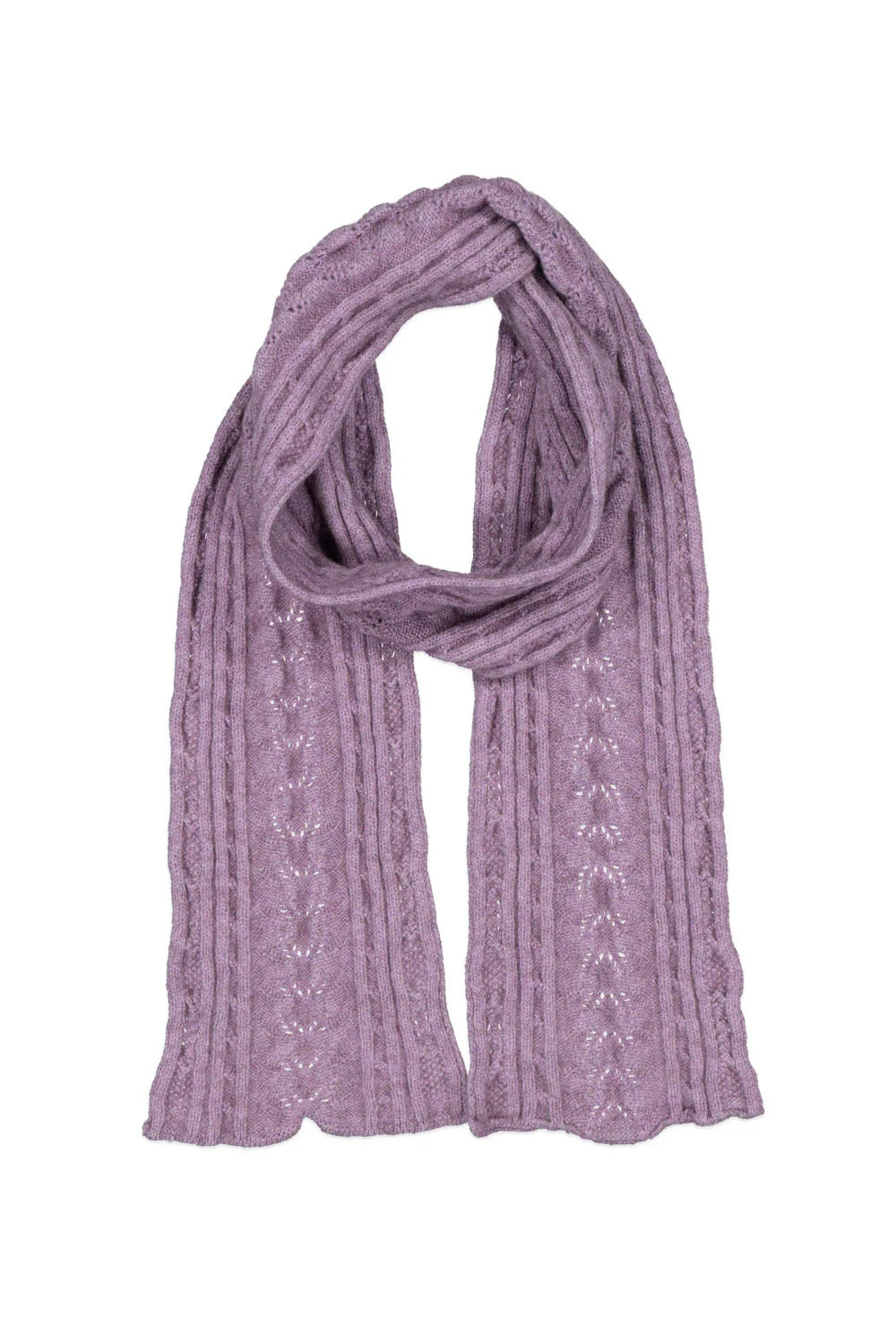 Possum Merino Cable Scarf - Multiple Colours