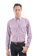Wentworth Check 2-Pocket Long Sleeve - Royal Blue/ Red