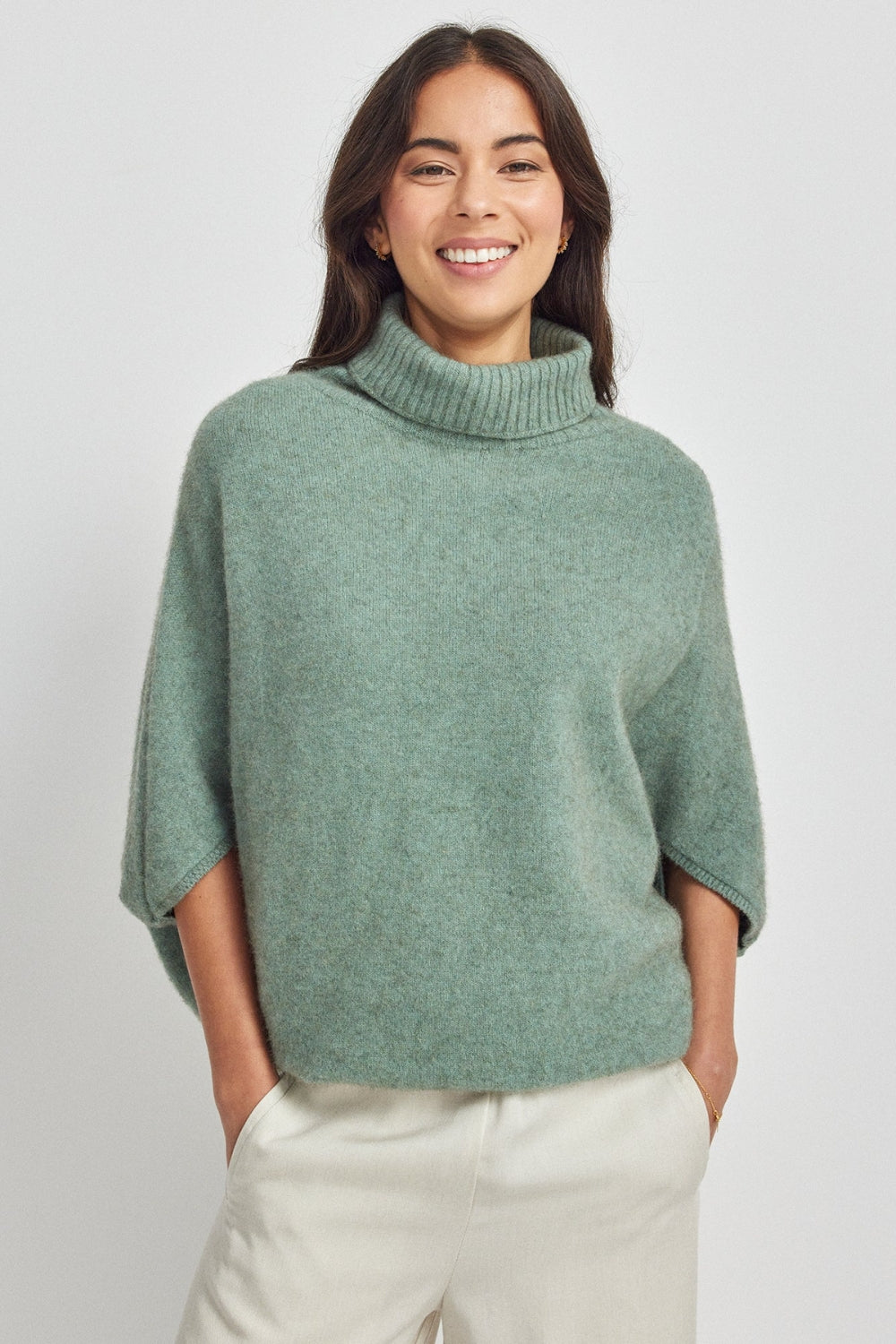 Air Cape Sweater - Eggshell
