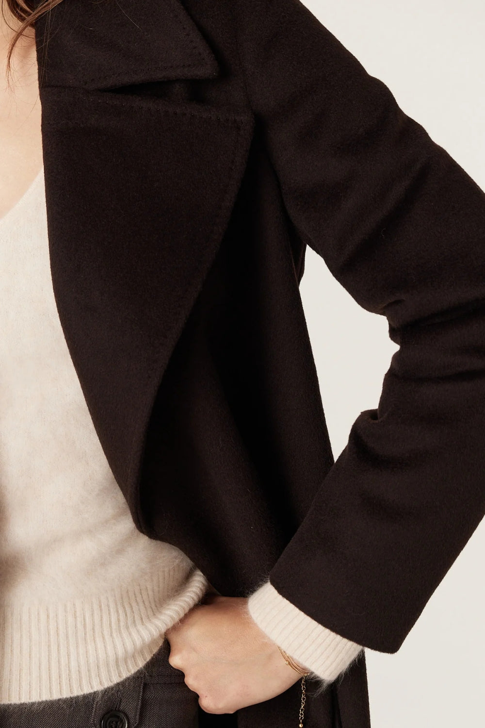 Evans Wool Coat - Espresso