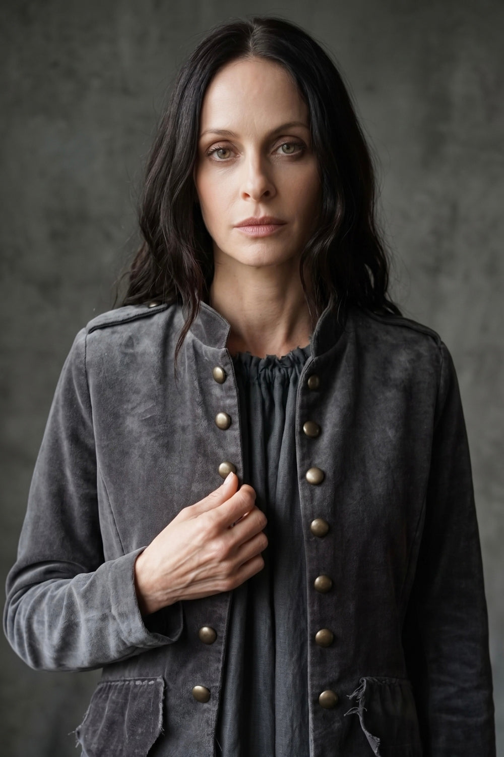 Marquee Shift Dress - Pewter