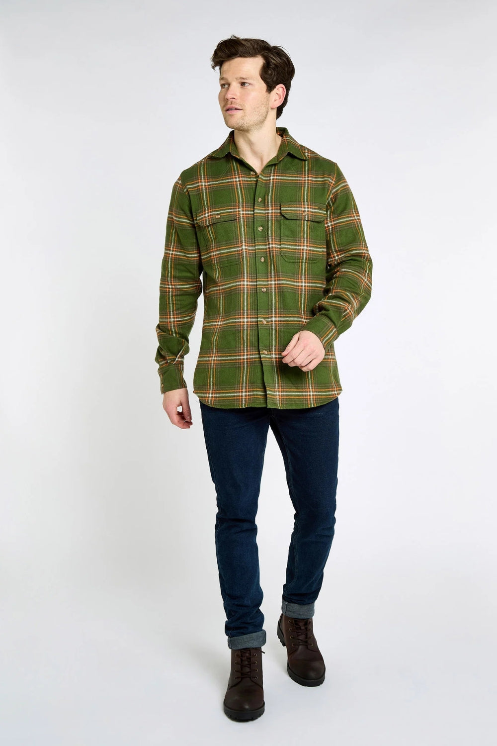 Townley Men's Hunting Check Shirt - Olive