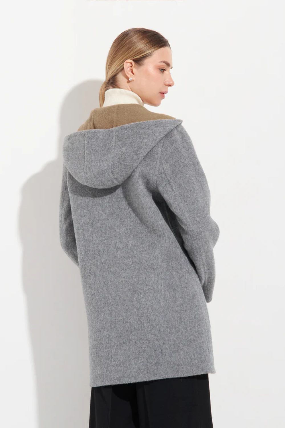 Alaia Reversible Duffle Coat - Bentley/Camel
