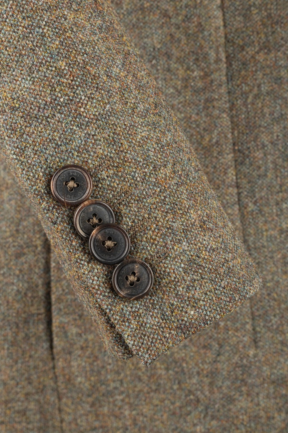 Virginia Coat - Shetland Donegal Tweed - Moss