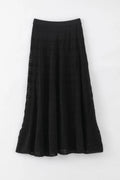 Flared Lace Skirt  - Black Star