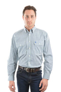 Wentworth Check 2-Pocket Long Sleeve - Royal Blue/ Green