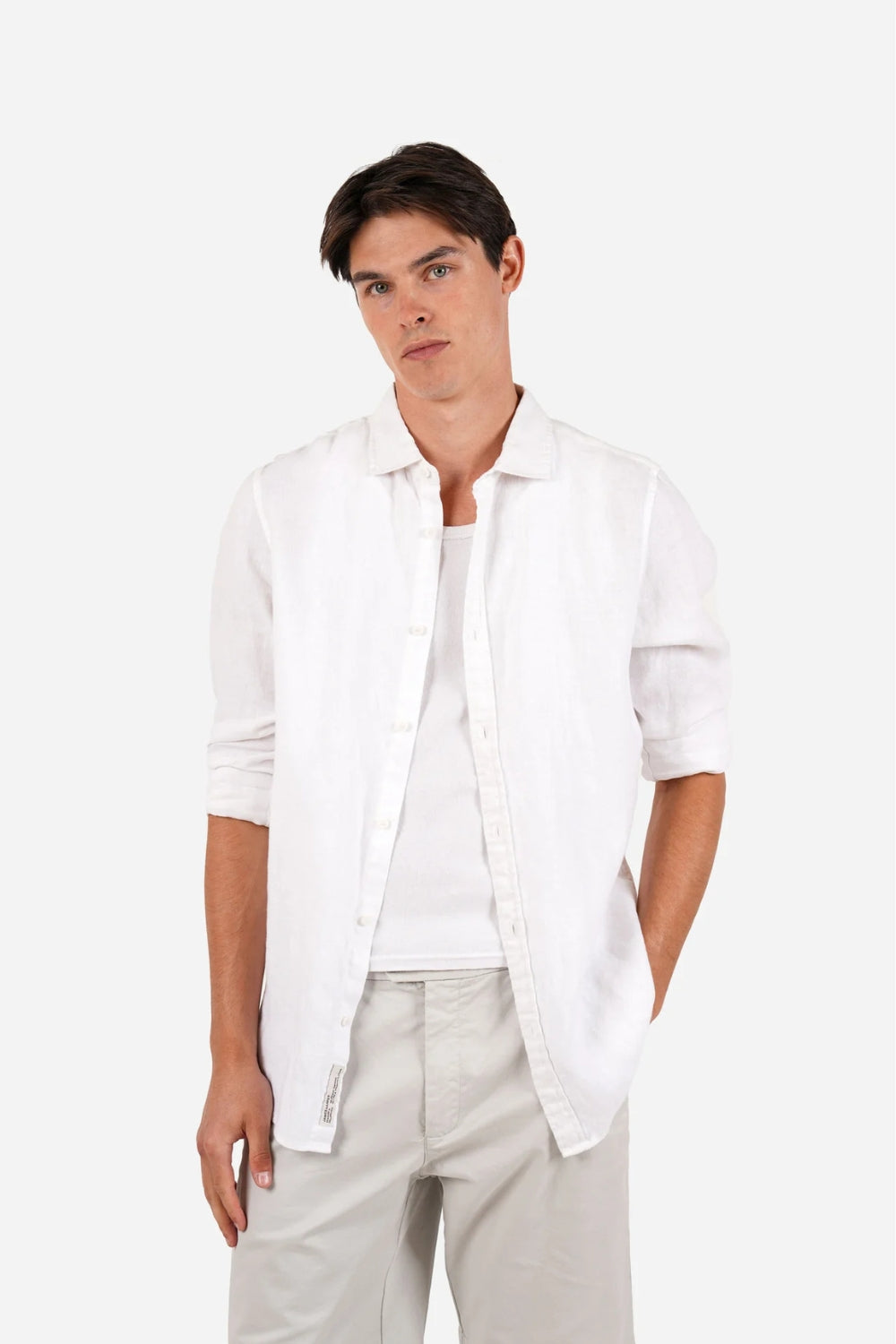 Pure Linen Shirt - White