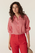 Castela Stripe Shirt - Red