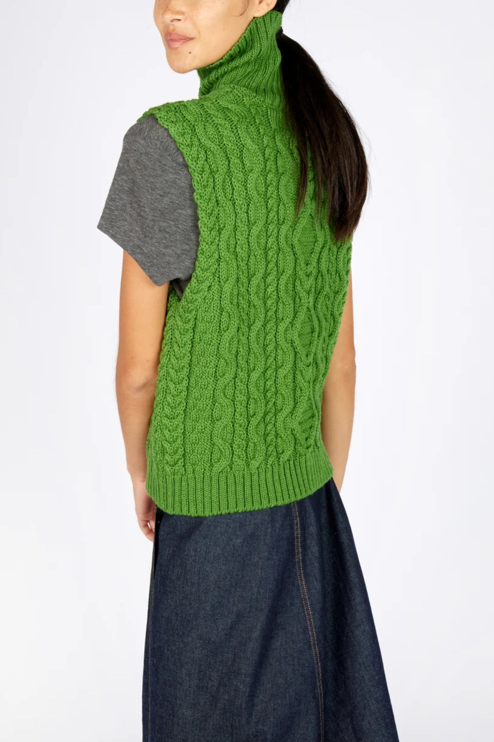 Fia Polo Vest - Moss