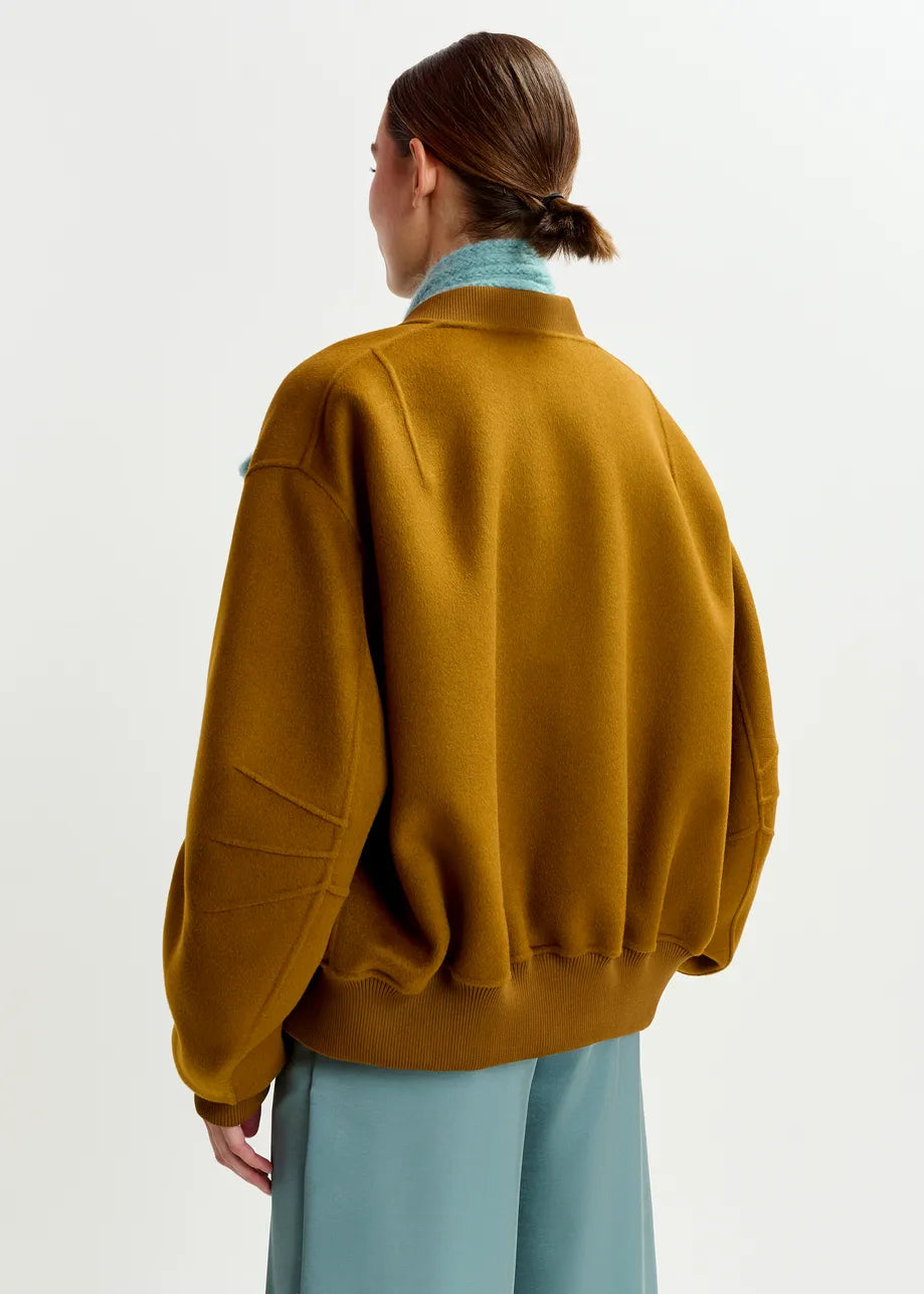 Double Face Wool Bomber