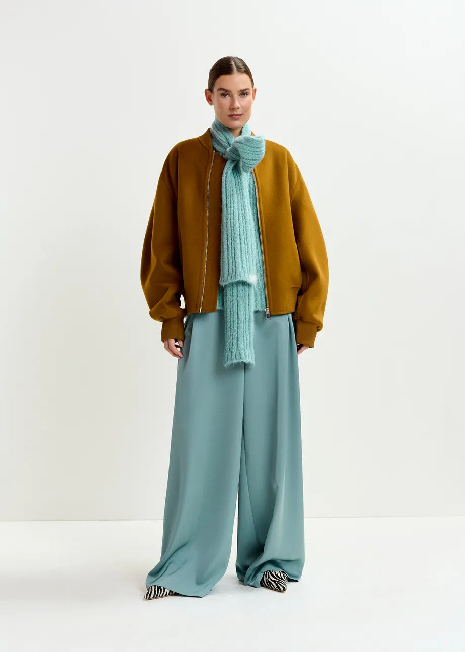 Double Face Wool Bomber