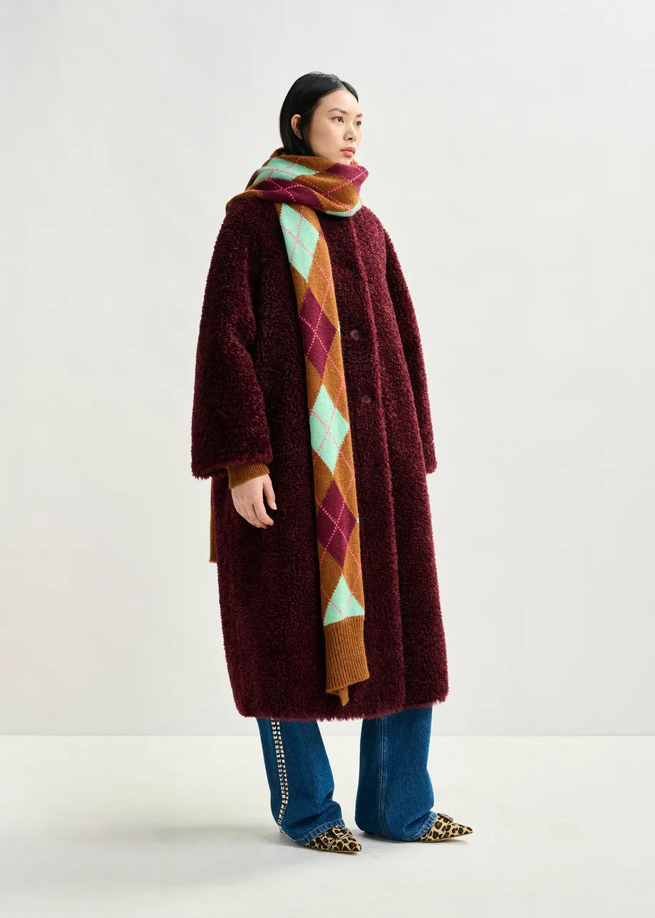 Forever Fluffy Faux Shearling Coat - Margot Mauve