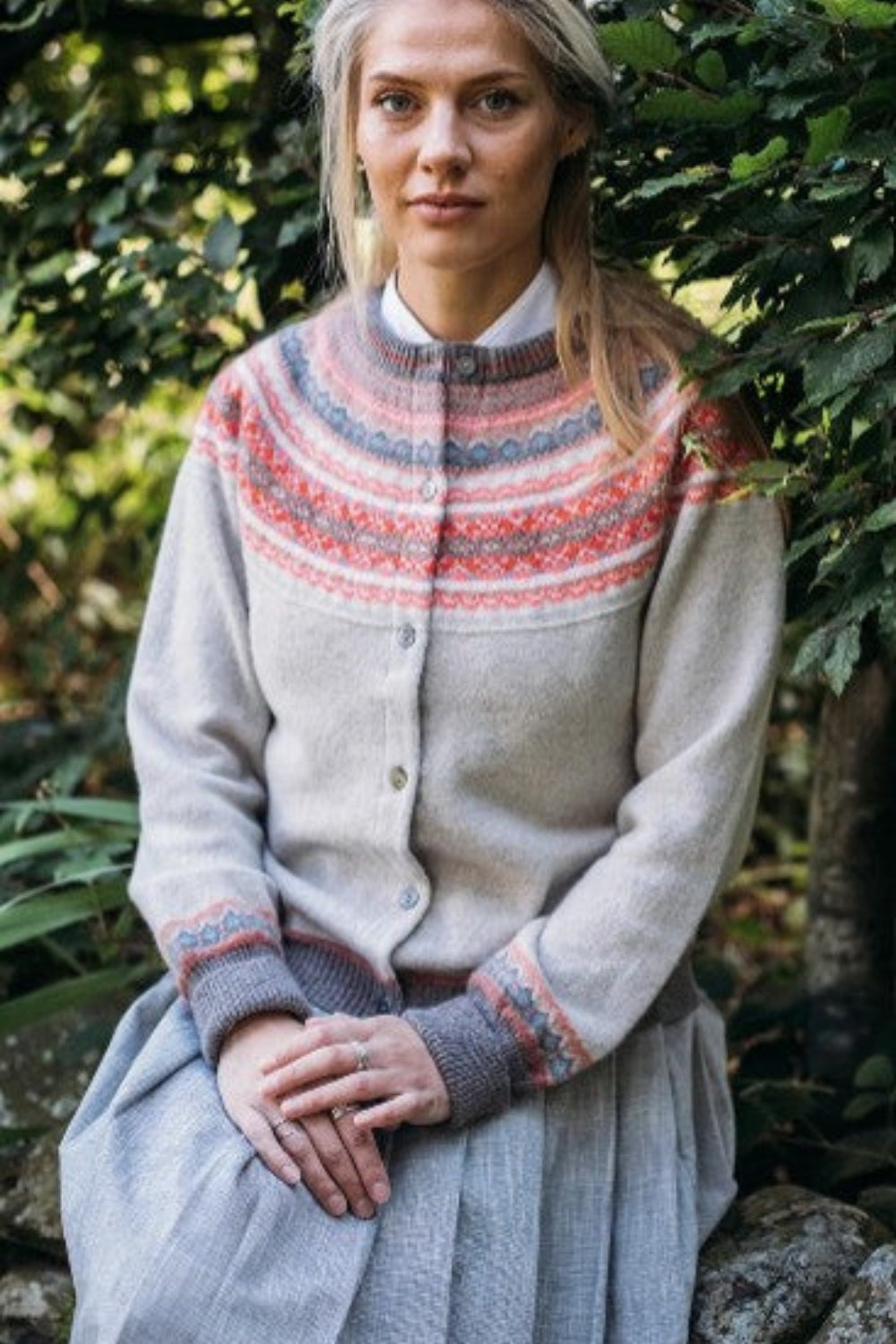 Alpine Cardigan - Hibiscus
