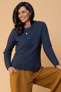 Women's Rutland Raglan Crew - Neptune