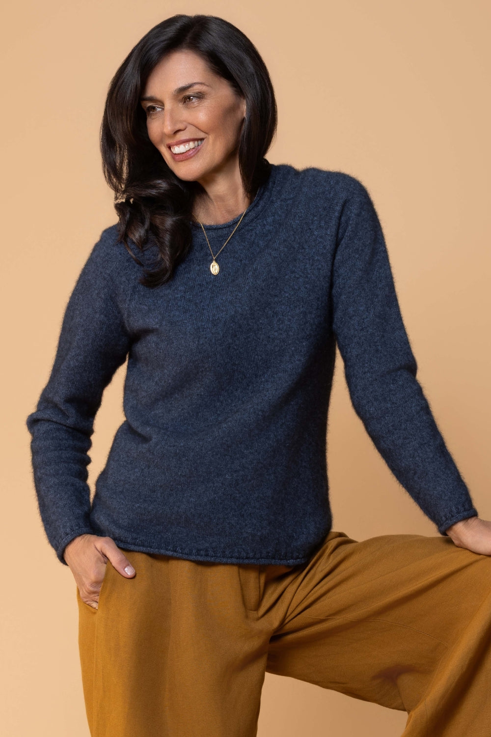 Women's Rutland Raglan Crew - Neptune