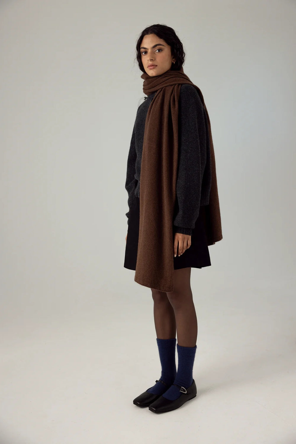 Cloud Scarf - Possum, Merino & Silk - Husk