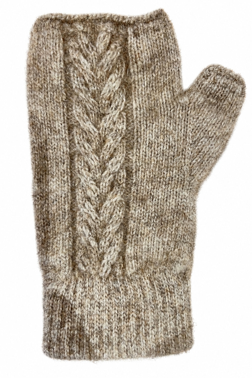 Lothlorian cable mitten - Natural
