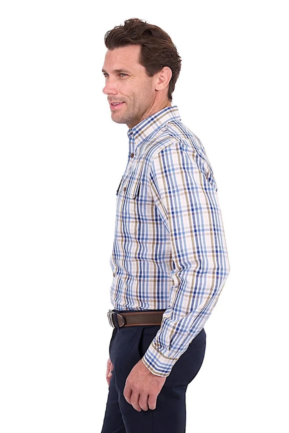 Thomas Cook Mens Tommy Shirt - Tan / Navy