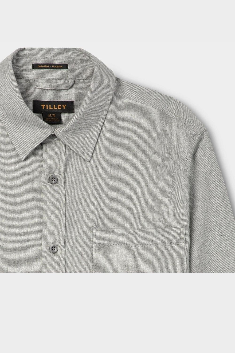 Long Sleeve Button Up Shirt - Grey