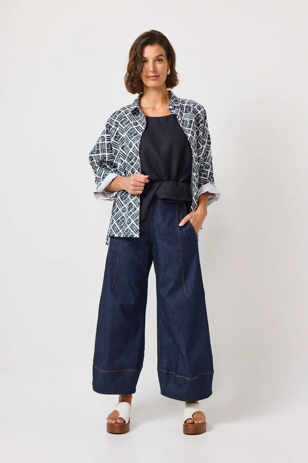 Charlie Wide Leg Pant - Denim