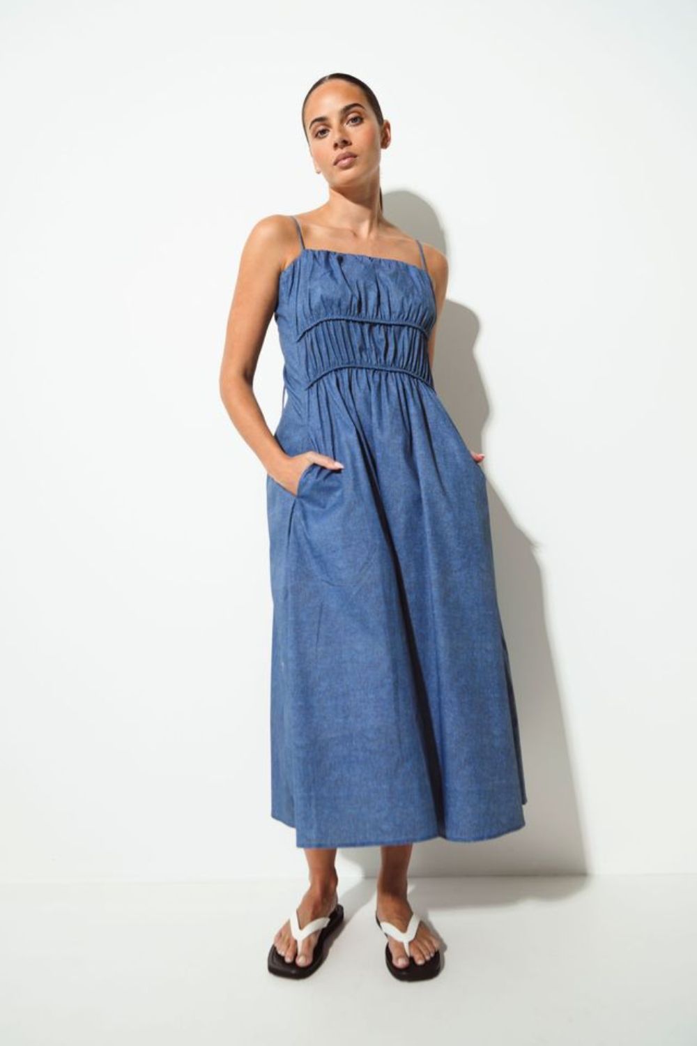 Elounda Dress - Denim