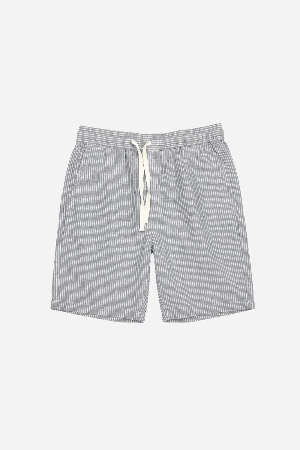 James Harper Relaxed Linen Shorts - Blue