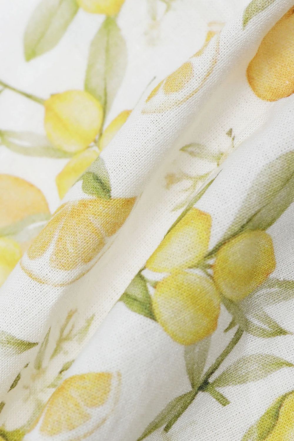 James Harper Lemon Printed Linen Shirt - Lemon