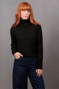Rosie Roll Neck Pullover - Black