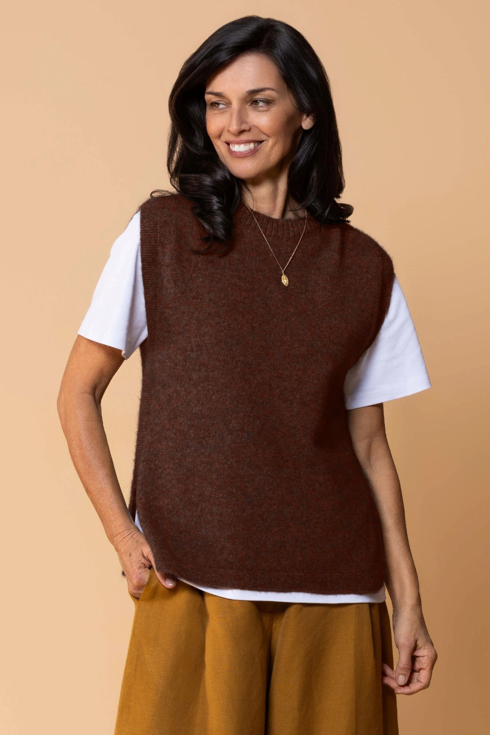 Women's Kowhai Vest - Rimu