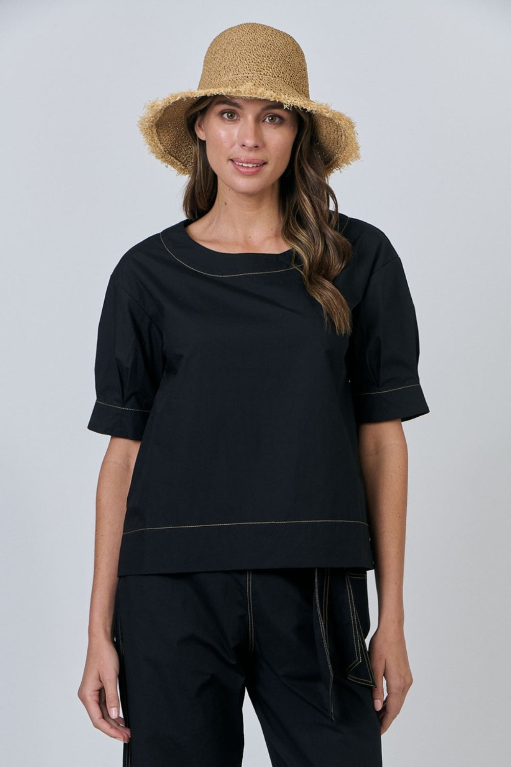 Fringe Sun Hat - Natural