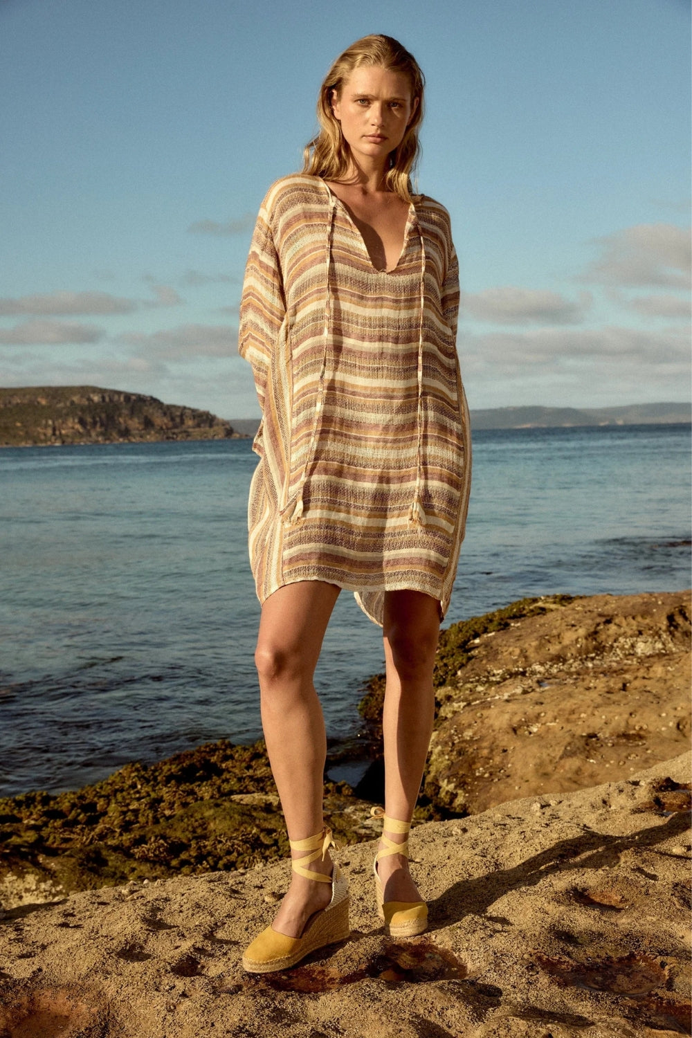Leni Dress - Pampa Stripe